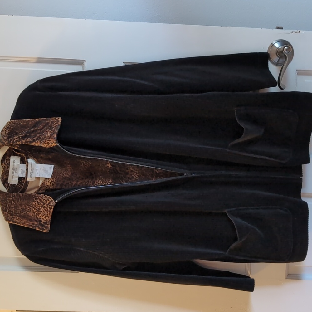 Jones NY Black Jacket Top Set